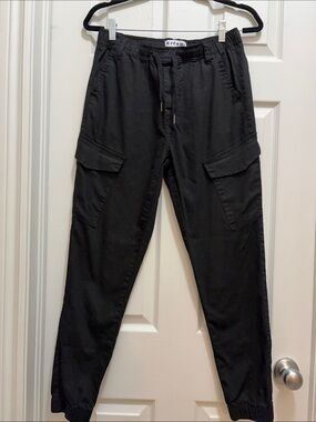 Black Youth XL Cargo Jogger Pants